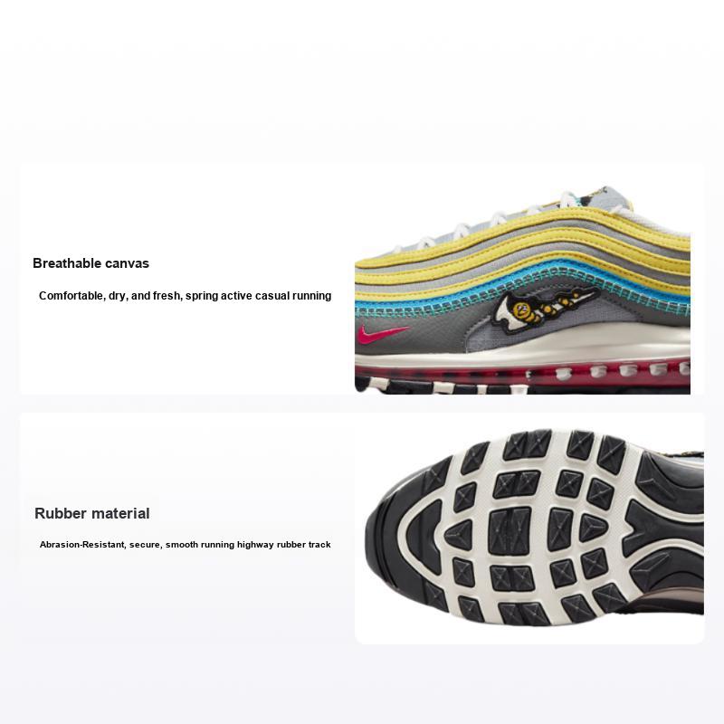 Nike Air Max 97 Air Sprung Herren-Sneaker, Grau, Eisengrau, Partikelgrau, DH4759-001 42