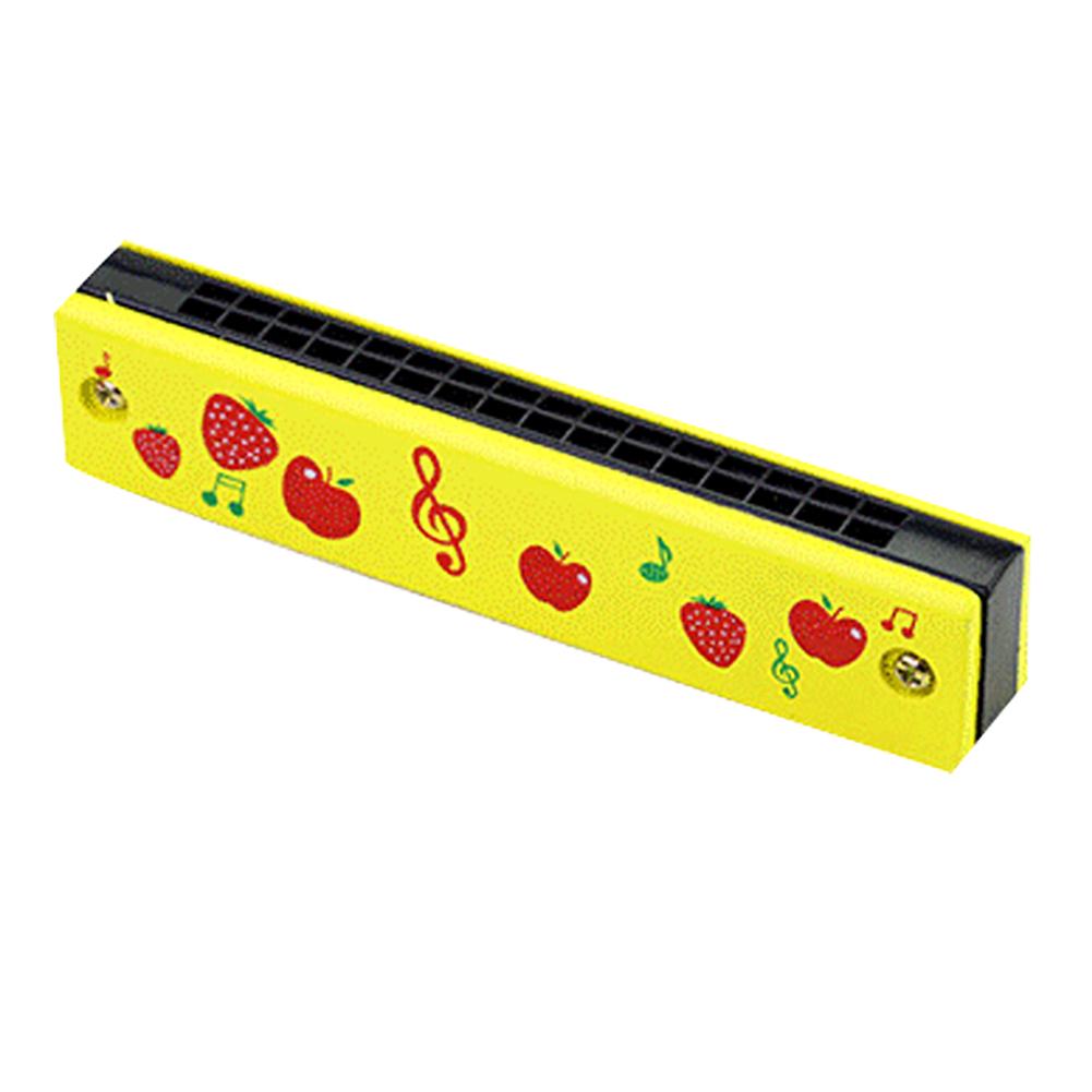 Blue Panet Holz 16 Loch Obst Mundharmonika Musikinstrument pädagogisches Kinderspielzeug