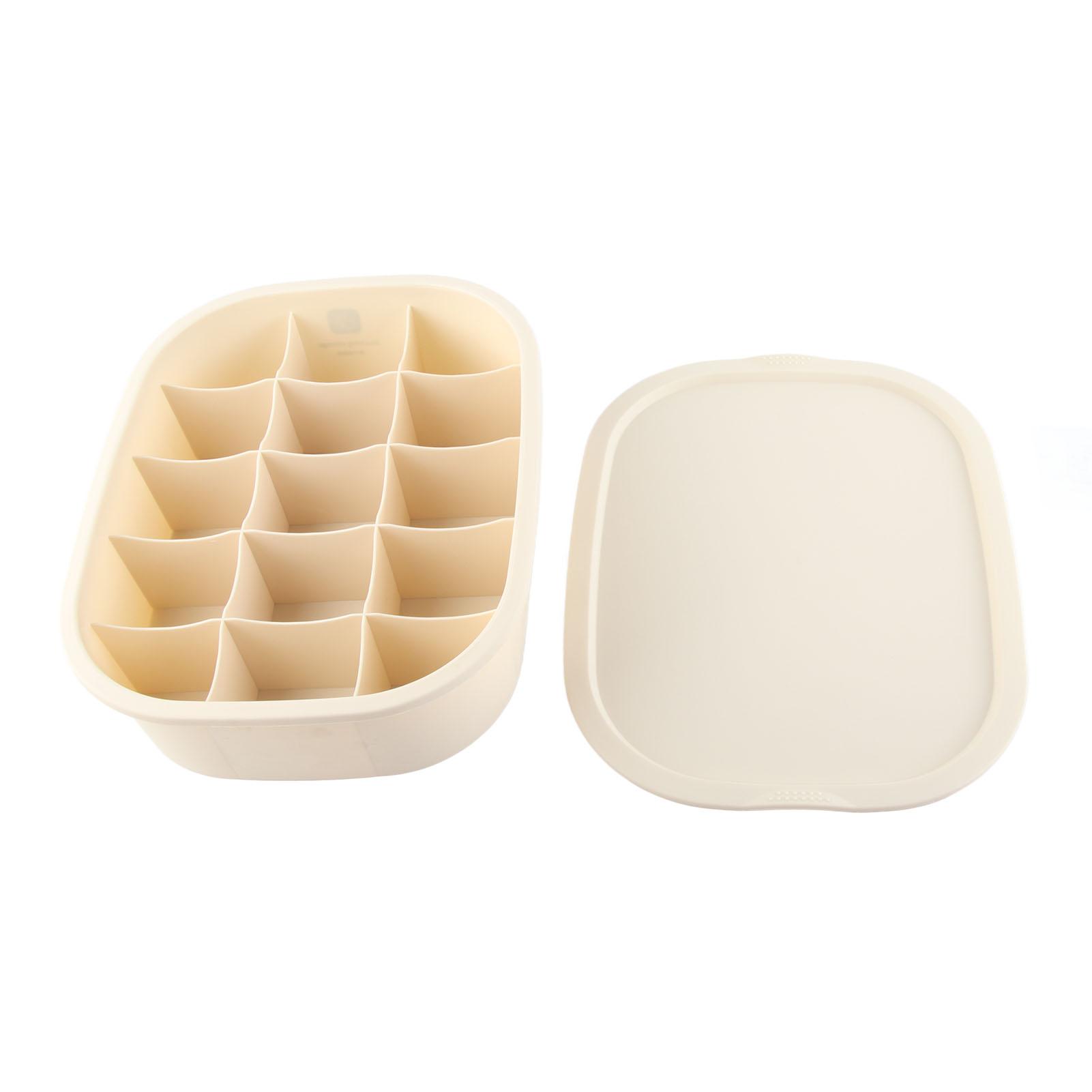 Unterwäsche-Organizer Große Kapazität Hohe Kanten Robuste Langlebige PP Unterwäsche-Aufbewahrungsbox für Familie