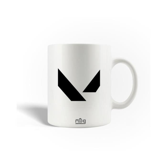 Keramiktasse - Valorant - V-Logo - Schwarz - 30cl - Spülmaschinen- und mikrowellengeeignet