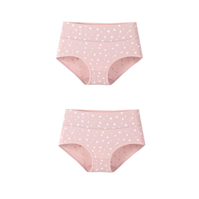 2 Stück Atmungsaktive Slips Baumwolle Damenunterwäsche Slips Druck Weibliche Dessous Größe M-XXL XL