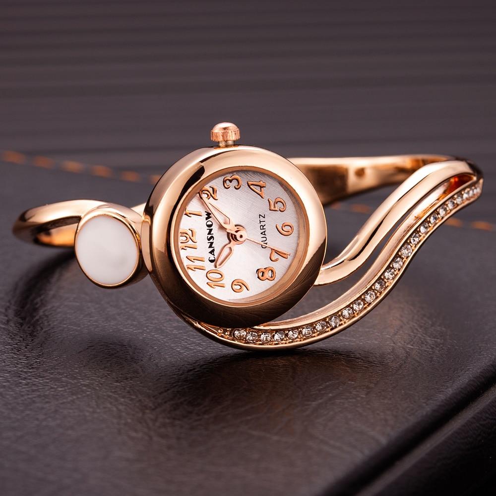 Roségoldenes Zifferblatt Damenuhren Vollstahl Analog Quarz Armbanduhr Hot Montre Femme 2020 rose gold