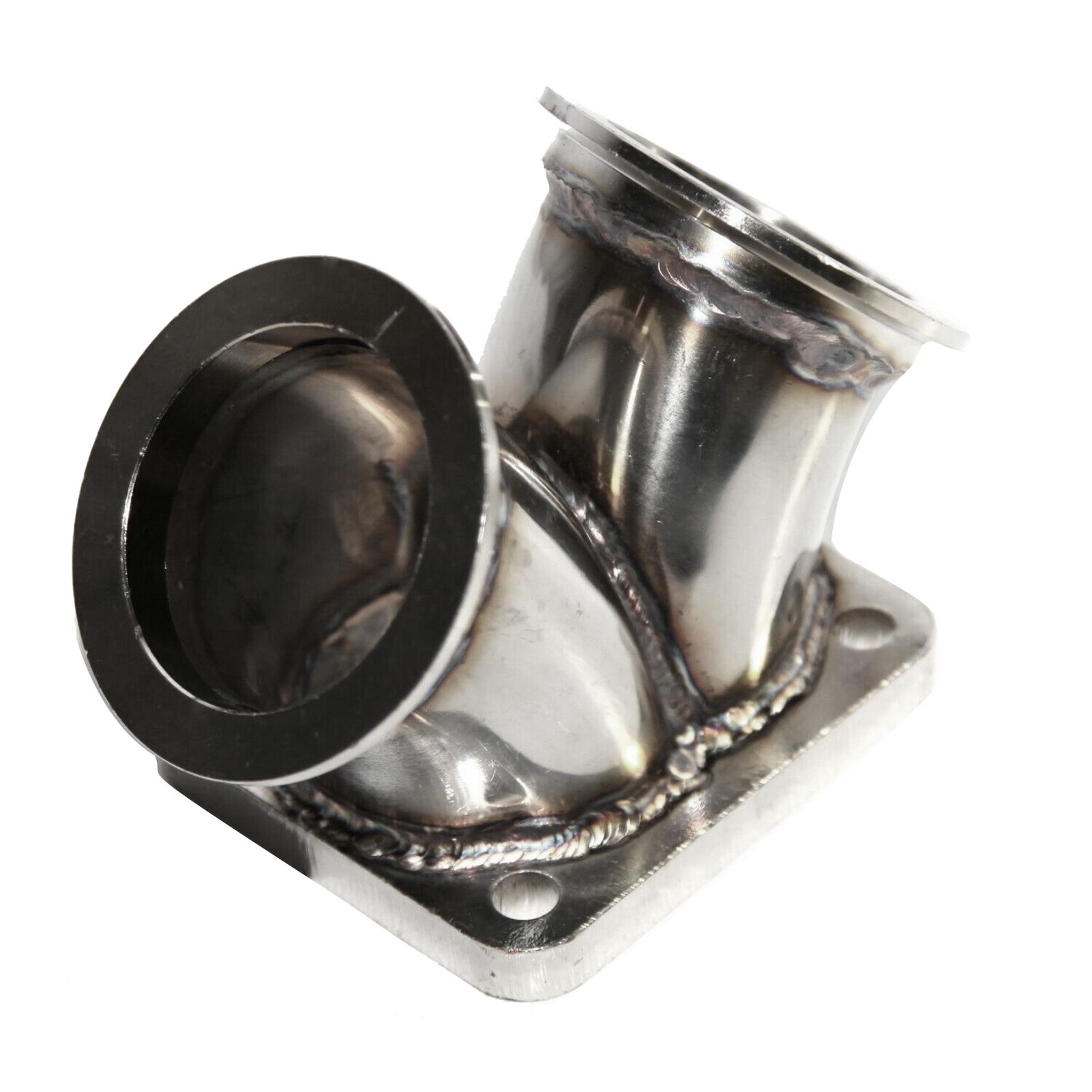 Edelstahl-Auspuffrohradapter T4-Flansch auf 2,5-Zoll-Anschluss für die meisten V6-V8-T4-Turbolader