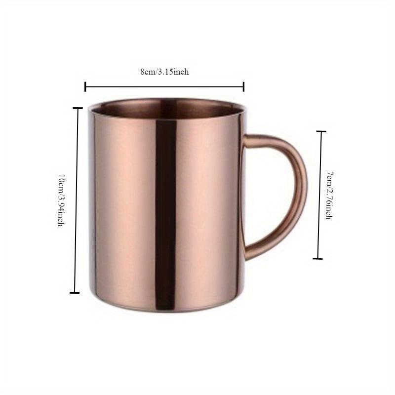 400ml Edelstahl Reise Kaffeebecher Unzerbrechlich Tasse Wärmedämmung Milch Tassen Tee Tassen rose gold