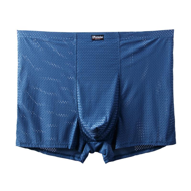 Herren-Unterwäsche, große Größe, Unterhose, Eisseidenhöschen, Unterwäsche, große Boxershorts, Knickers, 3XL, 4XL, 5XL, 6XL, 7XL, 8XL, 9XL, 10XL, 11XL, 12XL, 13XL 13XL blau