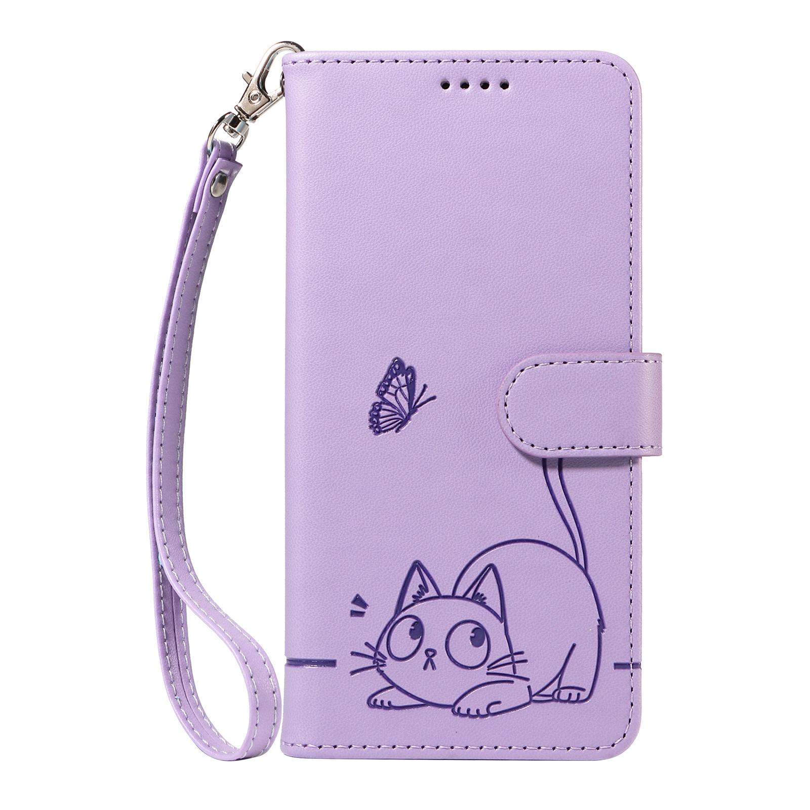 Flip Wallet Case Für Samsung Galaxy S10 Lite S10e S20 5G PU Lederhülle,Galaxy S21 Plus S21 Ultra Core Handyhülle Samsung Galaxy S21 Plus licht lila