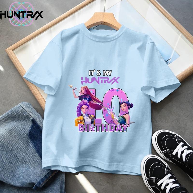 Es Mein 3 4 5 6 7 8 9 Jahre Geburtstag Mädchen Jungen Cartoon T-Shirt K-Pop Dämonenjäger Niedliche Kinderkleidung Kinder T-Shirts Geschenk 150