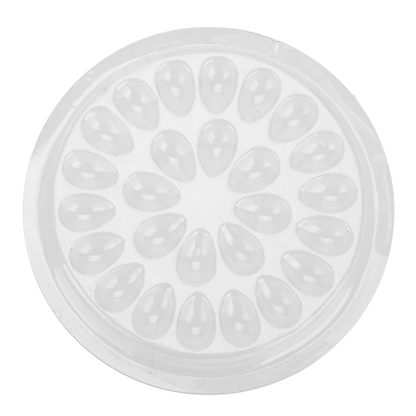 50 stücke Einweg Wimpern Kleber Halter Transparent Kunststoff Wimpern Verlängerung Kleber Stand Pad