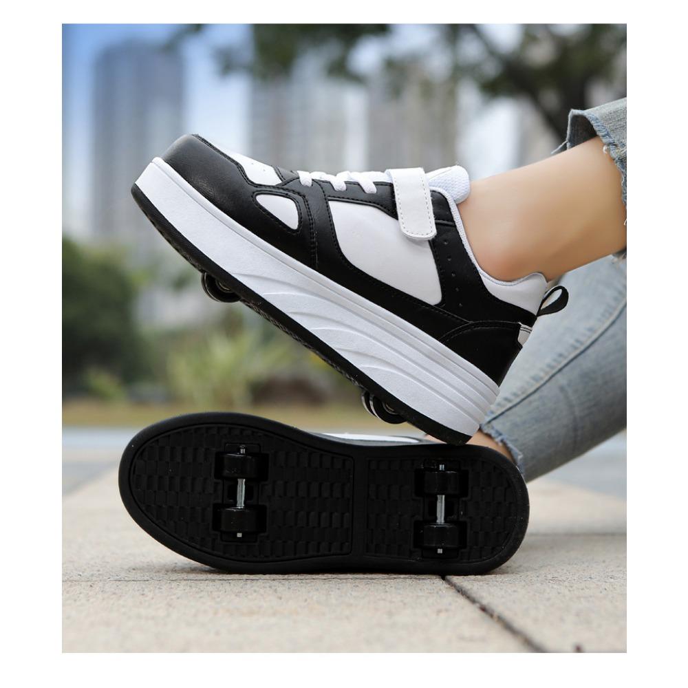 Kinder Runaway Schuhe Mädchen Skates Allrad-Rad-Schuhe Student Pulley Schuhe mit Rädern Jungen Flying Schuhe 33