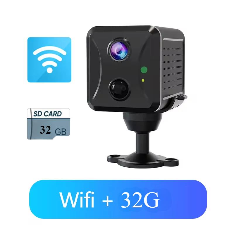 Ubox Mini 4G Sicherheitskamera SIM-Karte oder WLAN 5MP Survalance IP-Kamera 3800 MAh Großer Akku Geringer Stromverbrauch Sprach-Gegensprechanlage CCTV-Kamera wifi cam add 32G