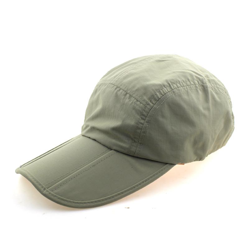 Folding Sonnenschutz Baseball Kappe Schnell Trocknend Schirmmütze Outdoor Angeln Hut Männer Frauen Sport Baseball Kappe Marke Angeln Hut Männer sport Adjustable apricot