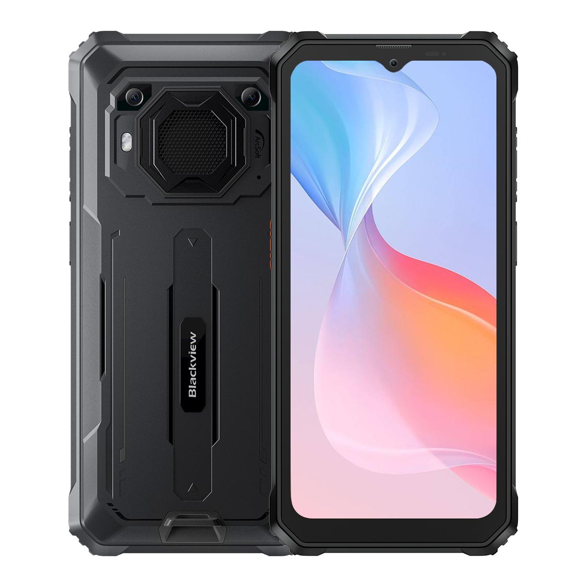 Generalüberholtes Blackview BV6200 Pro Smartphone 4GB RAM 128GB ROM Android 14 Robustes Telefon schwarz