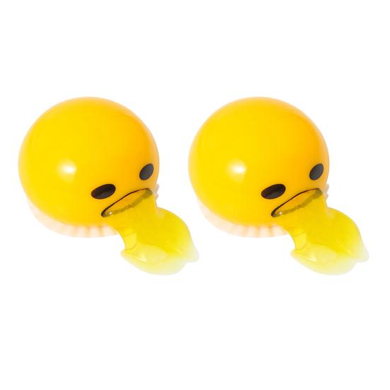 1/2/4/5/6 Stück Kotzendes Saugendes Eigelb Fidget Toy Angstabbau Erbrechen Cartoon Eigelb Squeeze Stressball Sensorisches Scherzspielzeug Gag-Geschenk 2pcs
