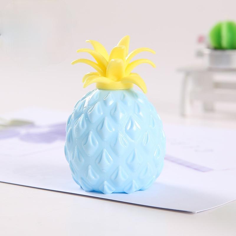 1PC Spaß Weiche Ananas Ball Stressabbau Spielzeug Kinder Erwachsene Zappeln Squishy Kreativität Sensorischen Spielzeug blau