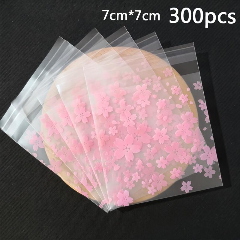 300 Stück mattierte, verdickte, doppellagige Shortcake-Verpackungsbeutel mit Schneeflockenmotiv, 3 Größen, Verpackungsbeutel für Kekse und Süßigkeiten, selbstverschließende, selbstklebende Backbeutel small size