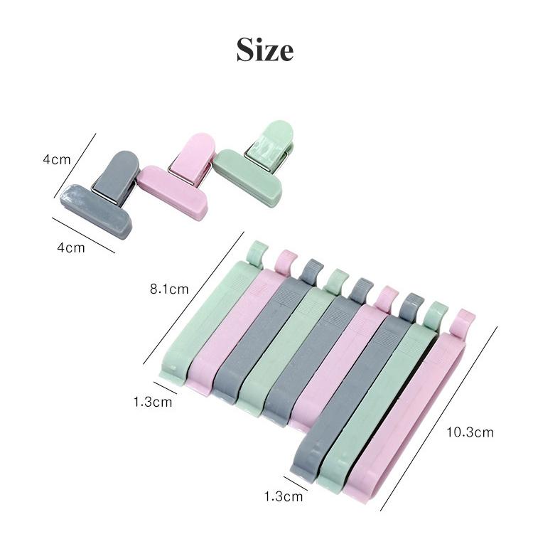 12 Teile/satz Kunststoff Verschlussklammern Lebensmittel Aufbewahrungstasche Clips Mini Vakuum Verschlussklammer Lebensmittel Clips Küche Zubehör