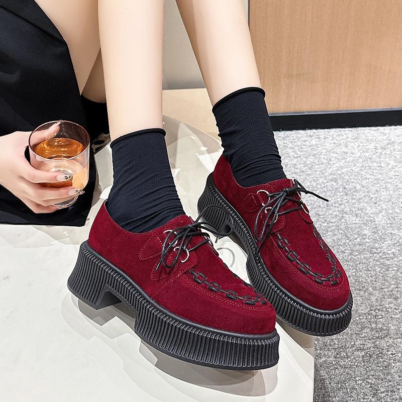 Heißer Verkauf Schuhe für Damen Schnürschuhe Damen High Heels Mode Leopardenmuster Lässige Pumps Damen Neue Übergrößenabsätze Damen 37 rot