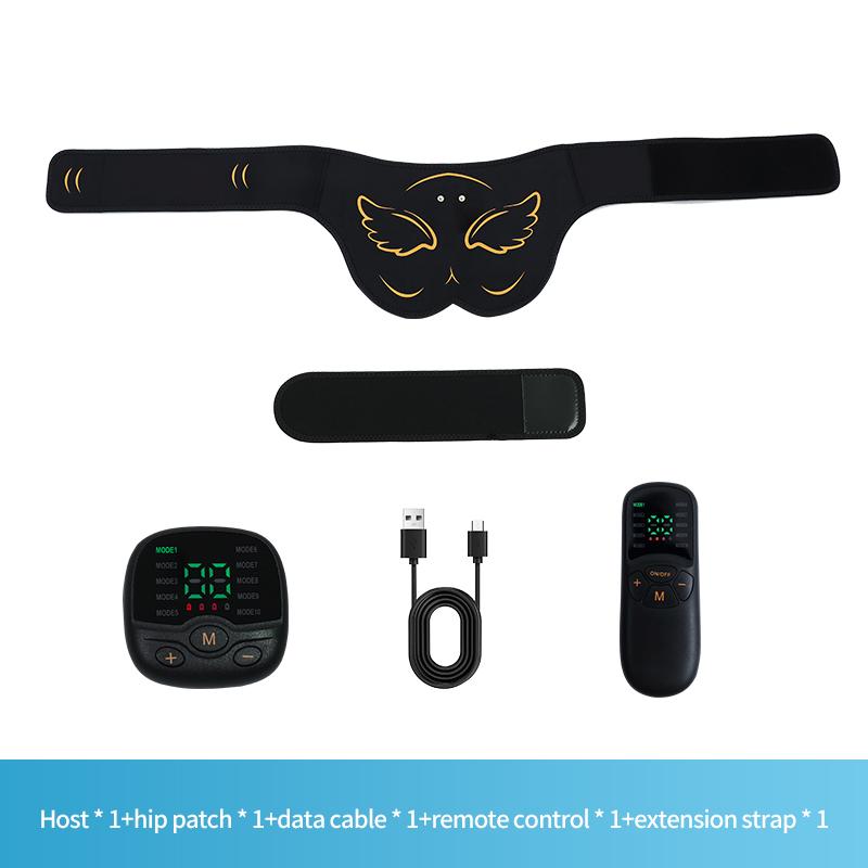 Elektrischer Po-Muskelstimulator EMS Hüfttrainer USB wiederaufladbar Gesäß Lifting Muskeltoner Abnehmen Fettverbrennung Fitness orange