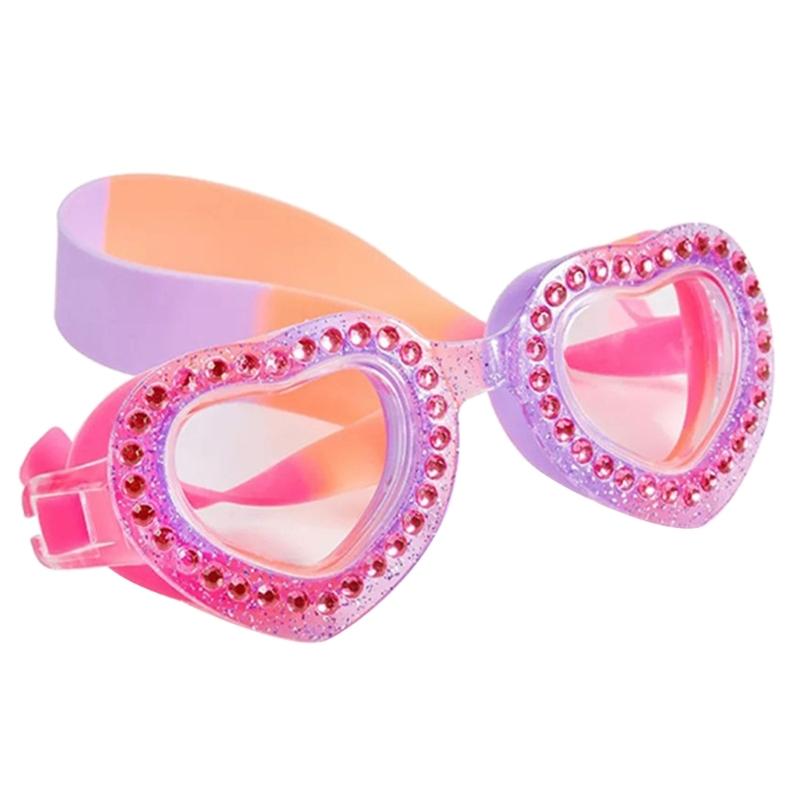 Kinder Schwimmbrille mit Antibeschlag- und UV-Schutz-Linse, Auslaufsicher, Flexibles Band, Schwimmbrillen für Kinder, Brillen