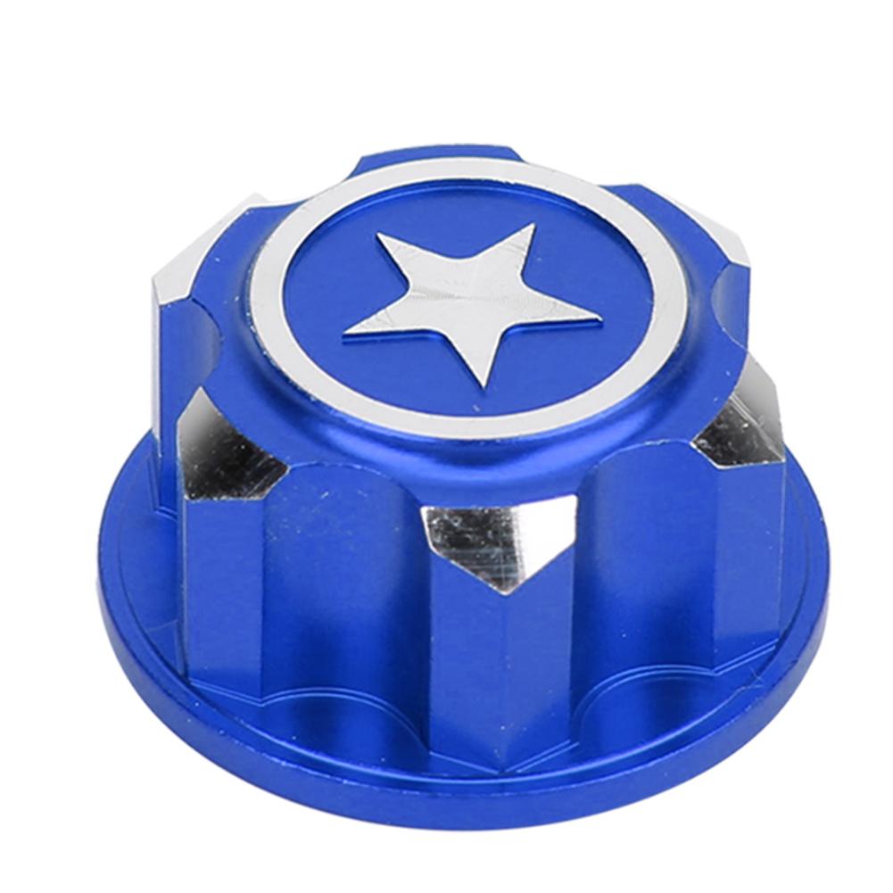 4PCS Aluminium Legierung Metall 17mm Hex Rad Montieren Muttern Set Fit für X MAXX Summit Traxxas RC dunkelblaue