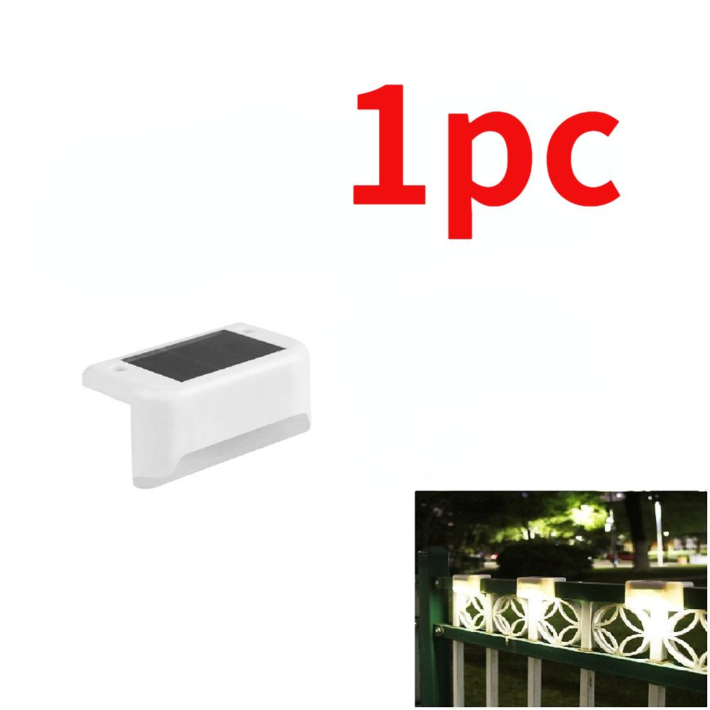 1pc LED Solar Pfad Treppen Lichter IP65 Wasserdichte Outdoor Garten Hof Zaun Wand Lampe Treppe Nachtlicht Warm weiß
