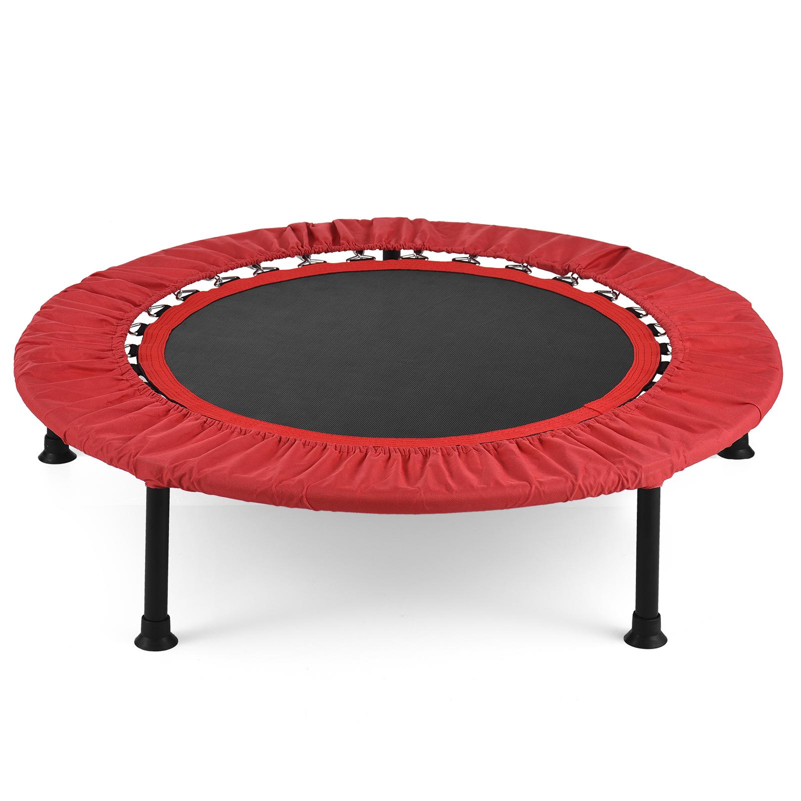 36 Zoll Fitness-Trampolin 132lbs Lasttragendes Kleinkind-Trampolin Kinder-Mini-Trampolin rot