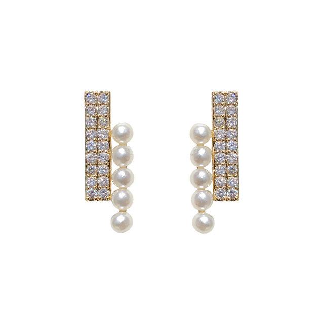 14k Gold Schmuck Perlen Ohrstecker für Frauen Finearos Mujer Oreja 14k Gold Ohrringe Silber 925 Perlenschmuck Bizuteria Ohrringe gold