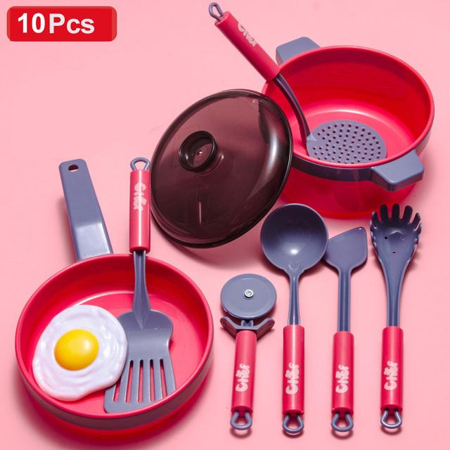 Simulation Pretend Play Küche Spielzeug Kochgeschirr Set Kochen Lebensmittel Obst Gemüse Spielhaus Pädagogisches Spielzeug Für Mädchen Kinder