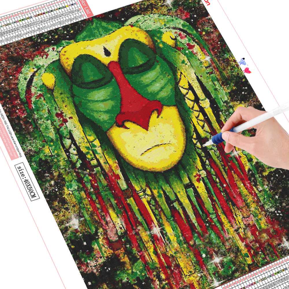 Diamant-Stickerei, Clown, Heimdekoration, Diamant-Mosaik, Cartoon, voll quadratisch 20X30CM yellow