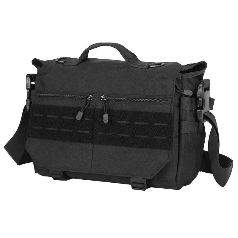 15,6-Zoll Laptoptasche Taktische Umhängetaschen Computerrucksack Gürtel Schulter Camping Outdoor Sport Reise Bauchtasche Umhängetasche black