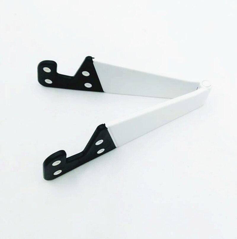 Verstellbarer, V-förmiger, universeller, faltbarer mobiler Handy-Ständerhalter für Smartphones und Tablets weiß