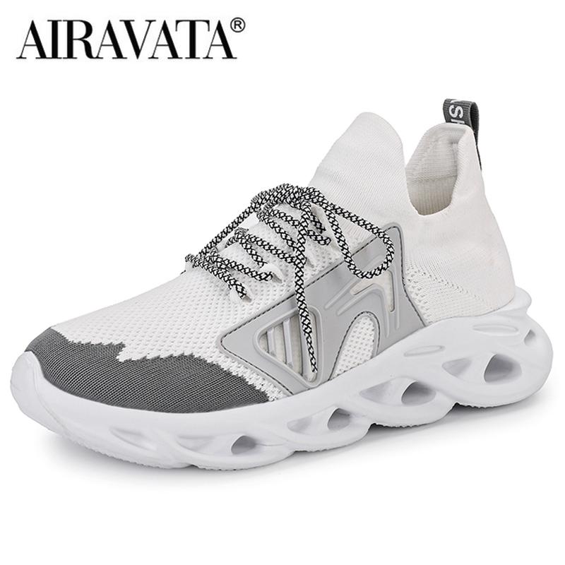 Herren Sneakers Mode Atmungsaktive Casual Sportschuh Männliche Laufschuhe Jogging Tennis Sneakers 46 weiß