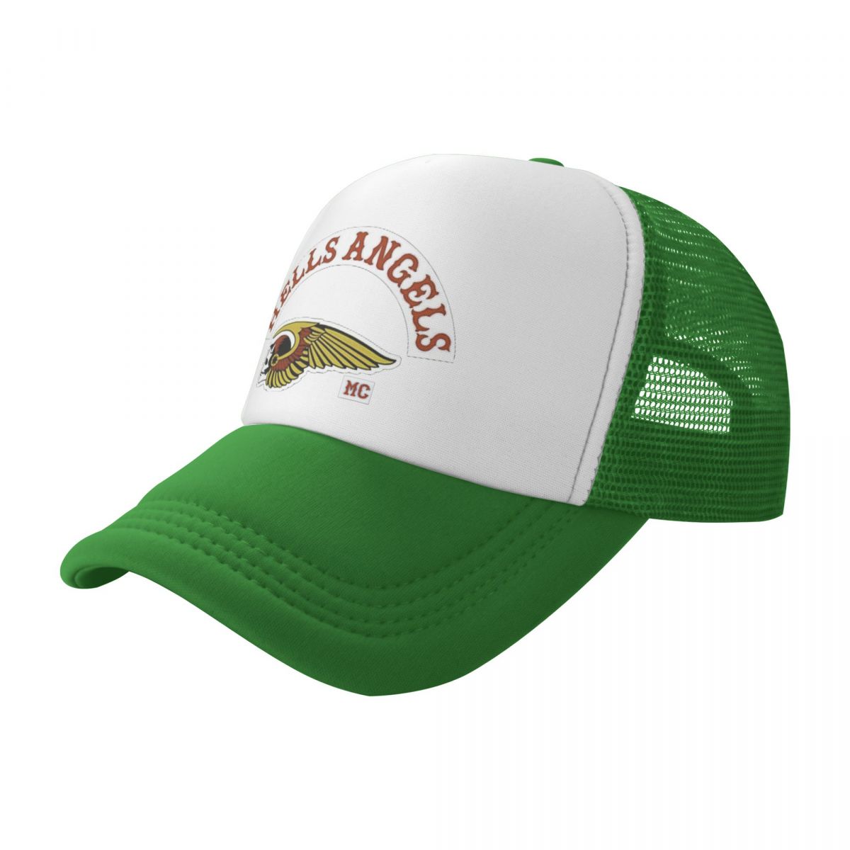 Hells Angels Logo Mesh Baseball Cap Trucker Hat Motorrad Club Brotherhood Dad Hat Verstellbare Sport Cap Sommer Trucker Cap One Size