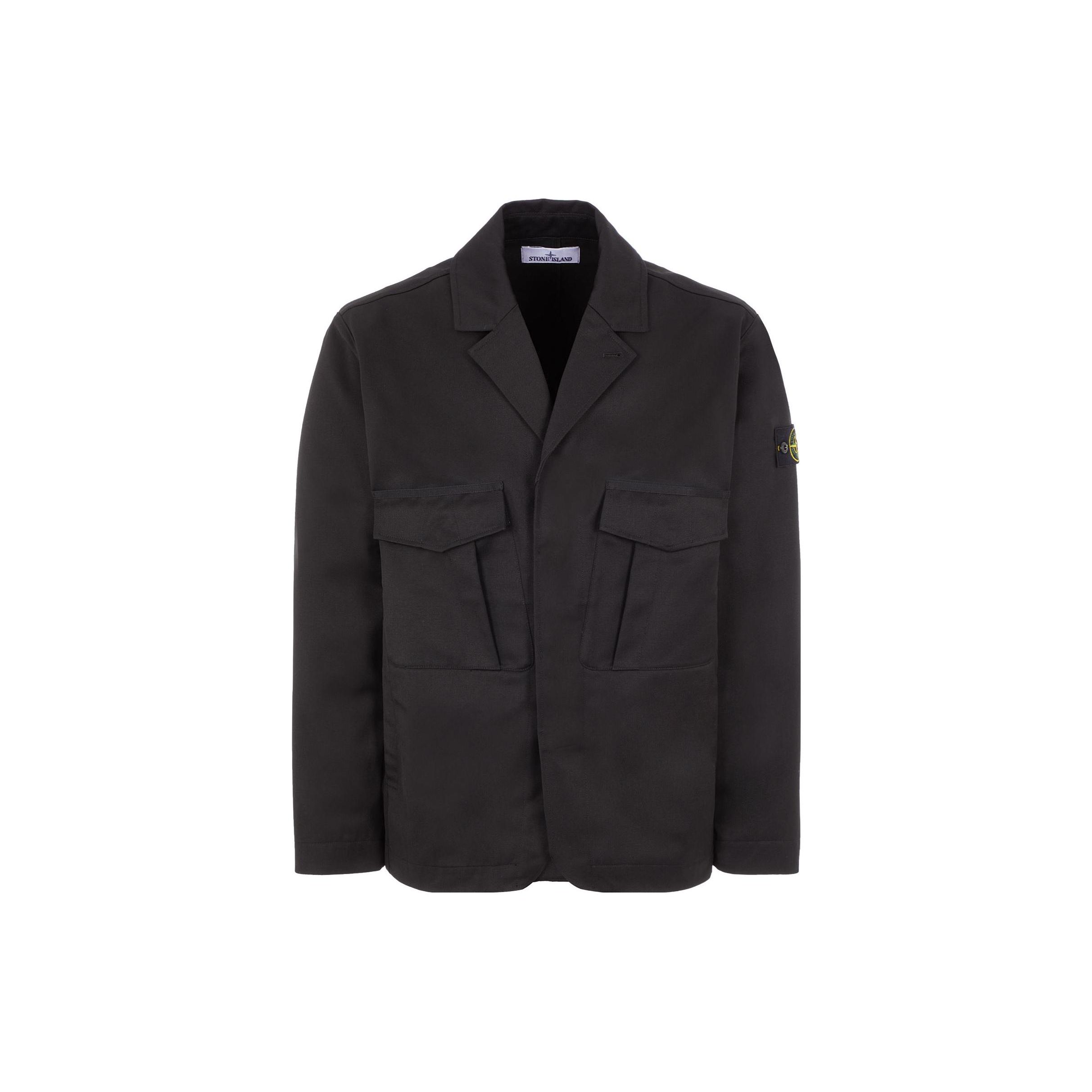 Stone Island SS23 Unifarbene Etiketten Anzug Herren Anzüge Schwarz 7815A0128-V0029 XL