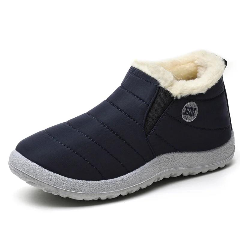 Männer Stiefel Schnee Mode Schuhe Mann Casual männer Winter Schuhe Männliche Männer Schuh Wasserdicht männer Stiefel Leichte Arbeit schuhe Schuhe 47 blau