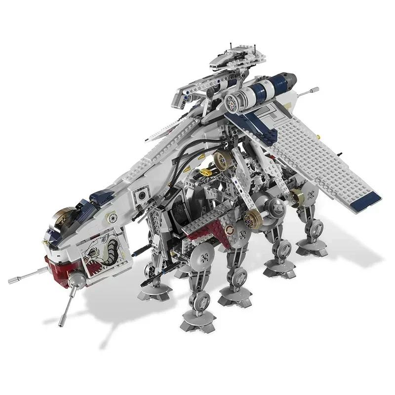 Hot Toys Star Wars Republic Dropship mit AT-OT Walker kompatibel 10195 Transportschiff Spielzeug für Kinder Weihnachtsgeschenke