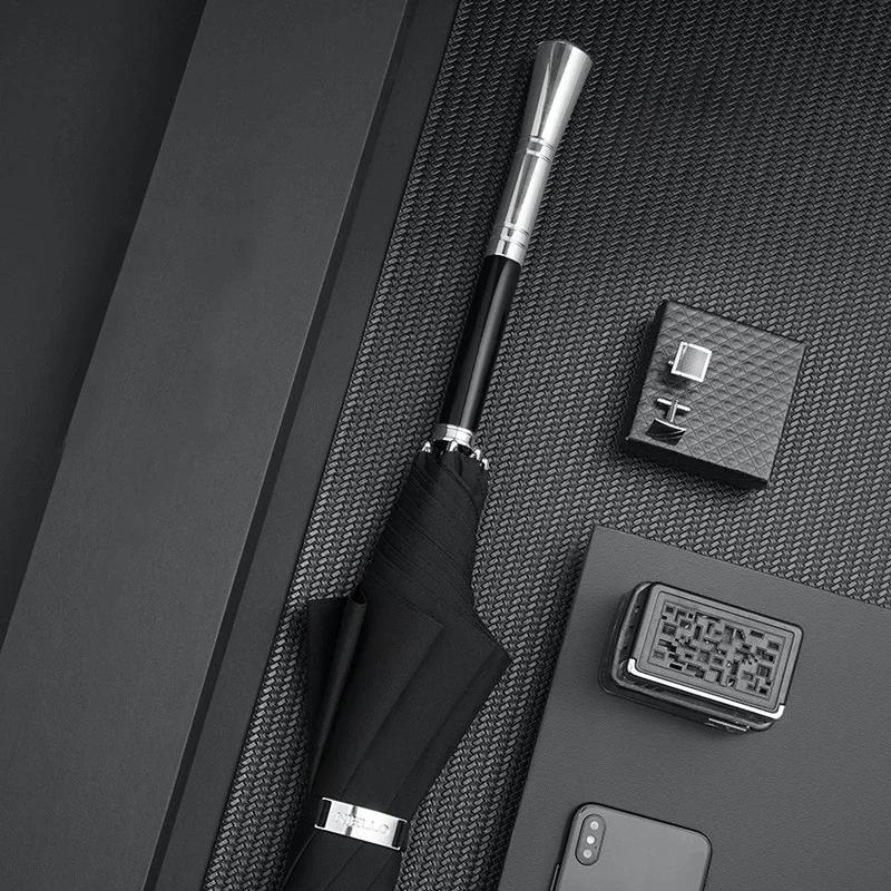 Luxus-Regenschirm für Herren, Business, 115 cm langer Griff, großer Regenschirm, winddicht, 8 K, Golf, Designer Umbrellas Corporation, schwere Regenfälle