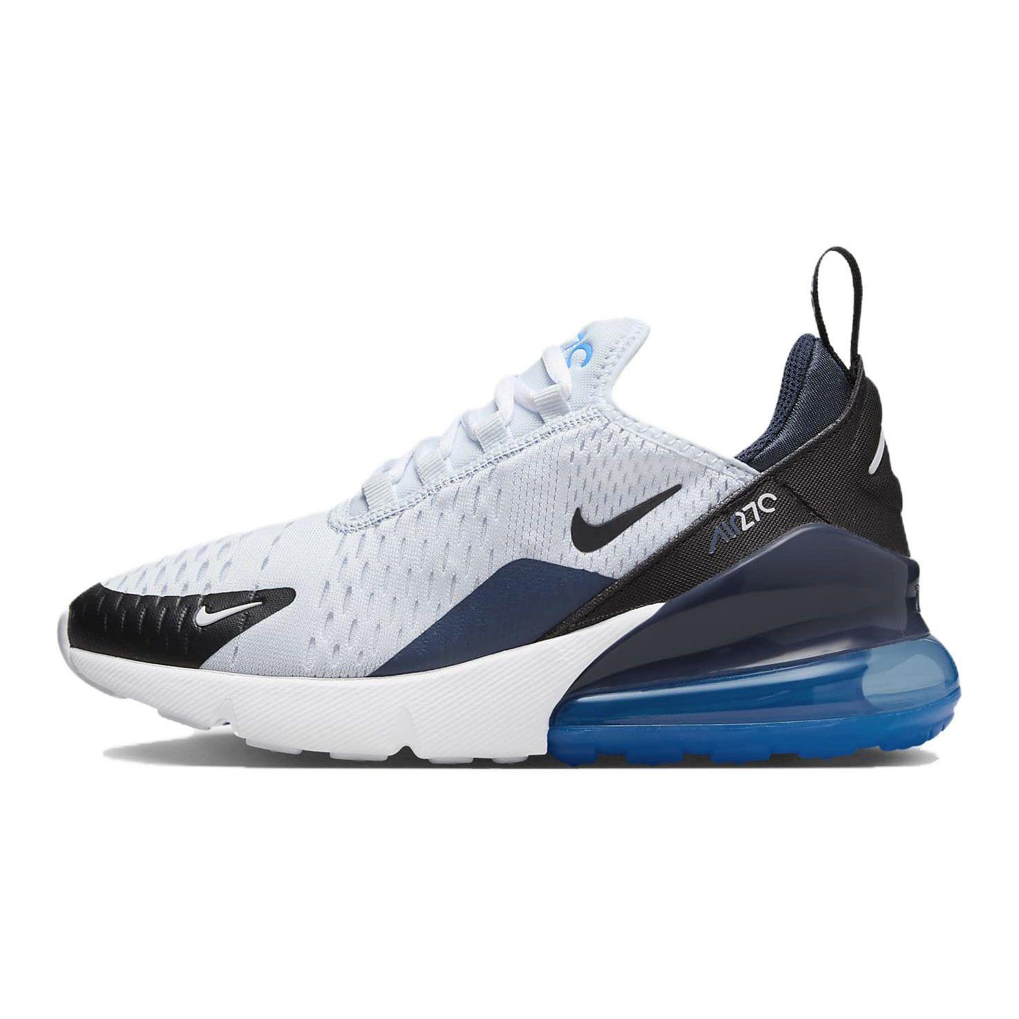 Nike Air Max 270 GS Football Grey Thunder Blue Kinder-Sneaker Photo-Blue Schwarz 943345-033 36