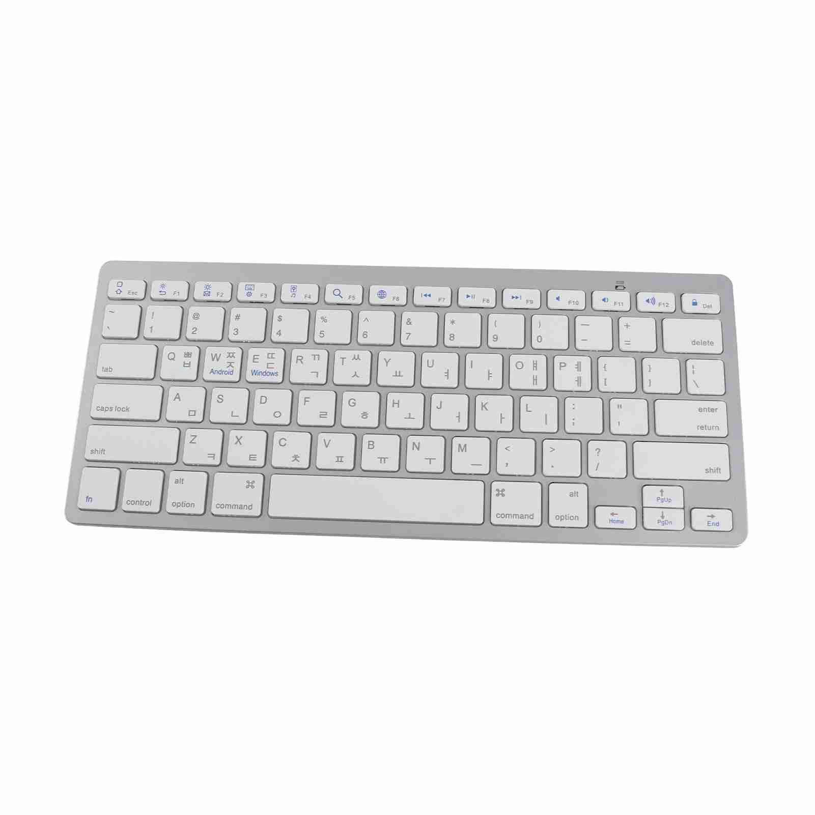 Bluetooth-Tastatur, zweisprachig, superschlank, mit Scherenschalter, kabellose Tastatur für PC, Laptop, Tablet