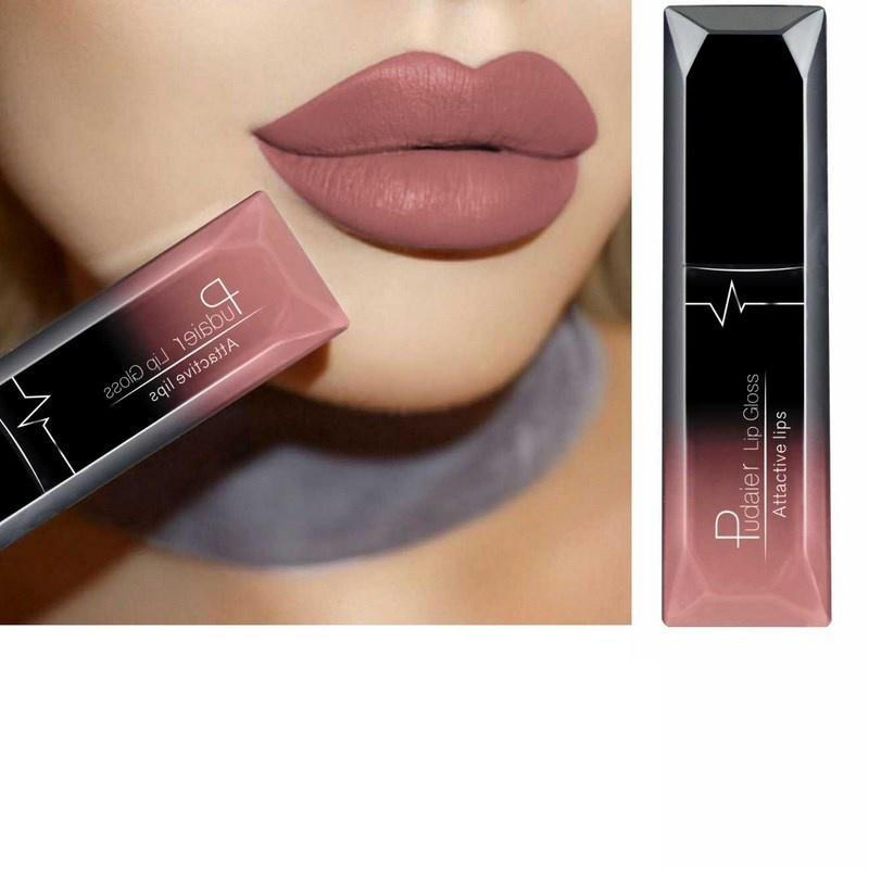 Langanhaltender flüssiger Lippenstift, matt, Lipgloss, für Damen, sexy Schönheit, Make-up, Kosmetik