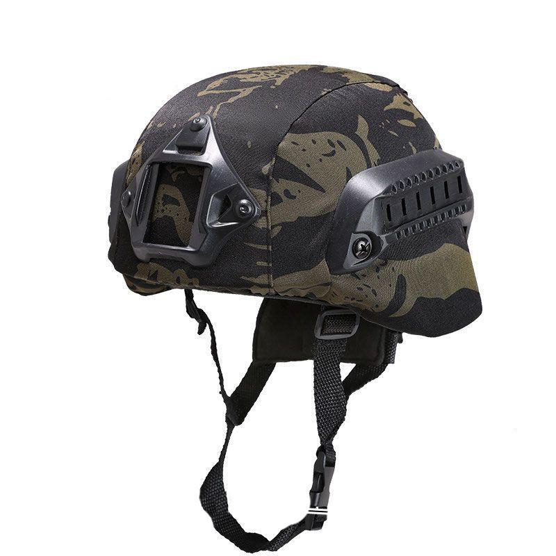 Taktischer Helm Leichter Kampf Outdoor Tarnung Militärischer Airsoft Helm schwarz grau