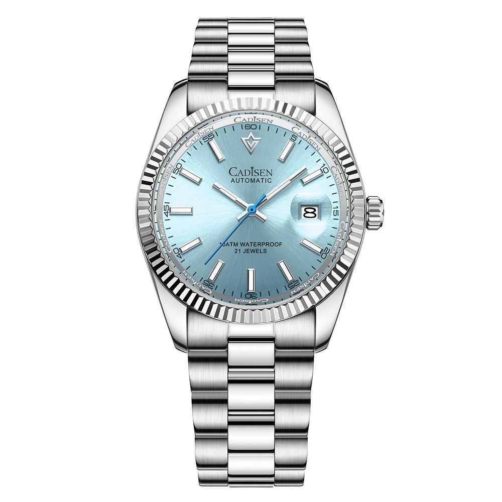 CADISEN Neue TOP Marke Luxus herren Uhr Mit Box 10ATM Wasserdicht 21 JUWELEN Automatische männer Mechanische Uhren gray