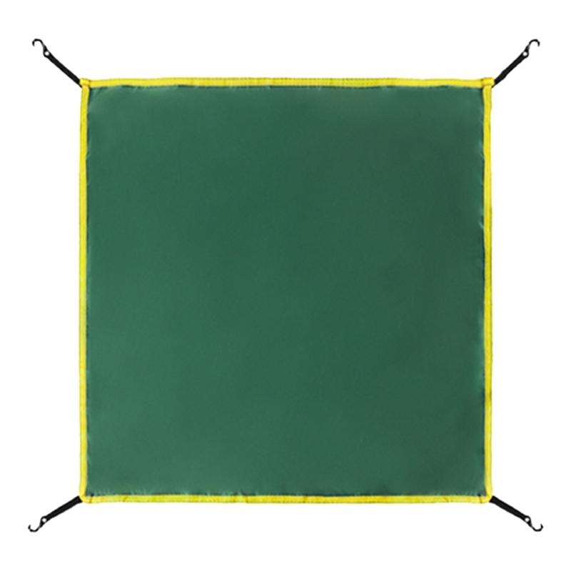 Oxfordstoff Kopf Tuch Abdeckung Tragbar Sonnenschutz Markise Regendicht Ultraleicht Plane für Outdoor Camping Reise Green 148x148cm