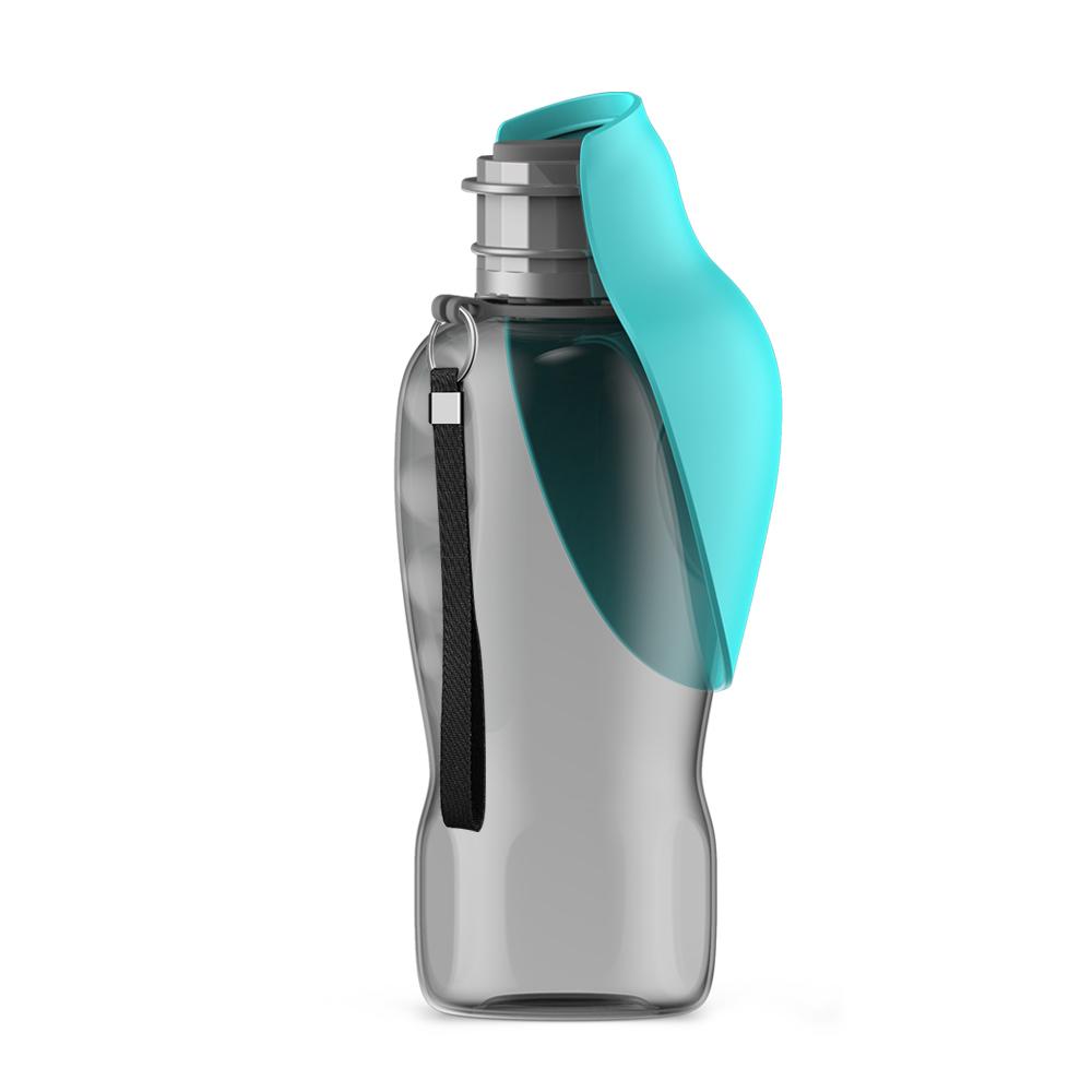 800ml Tragbare Hunde-Wasserflasche für große Hunde Haustier Outdoor Reisen Wandern Spazierengehen Faltbarer Trinknapf Golden Retriever Zubehör Dekoration 800ml grün