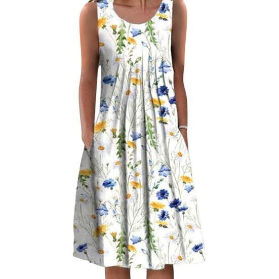 Strandkleid, elegante Streetwear, atmungsaktiv, gemütlich, für Damen, Sommer, lässig, locker, Strandkleid, Urlaubskleidung M weiß
