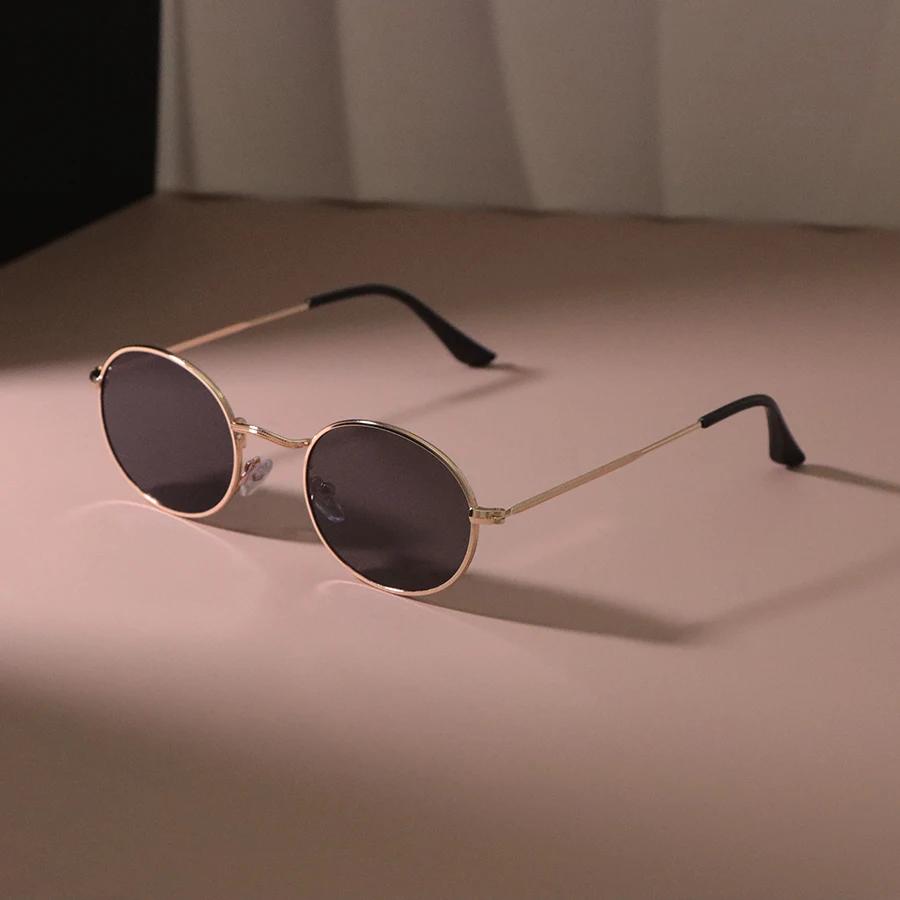 Trendige Vintage Ovale Schutzbrillen Damen Herren Designer Retro Sonnenbrillen Für Damen Herren Sonnenbrillen Spiegel Punk Oculos De Sol Other