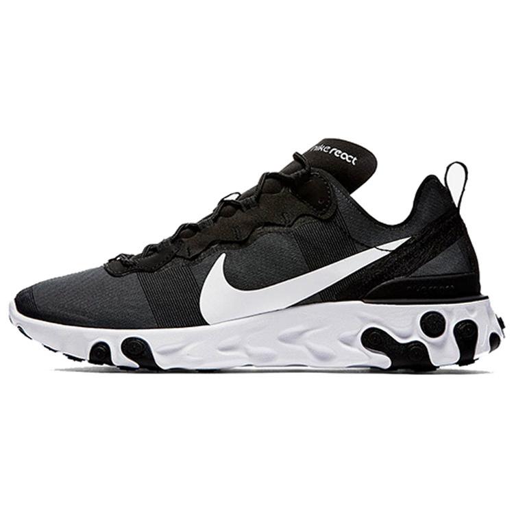 Neuer Nike React Element 55 Schwarz Weiß BQ6166-003 41