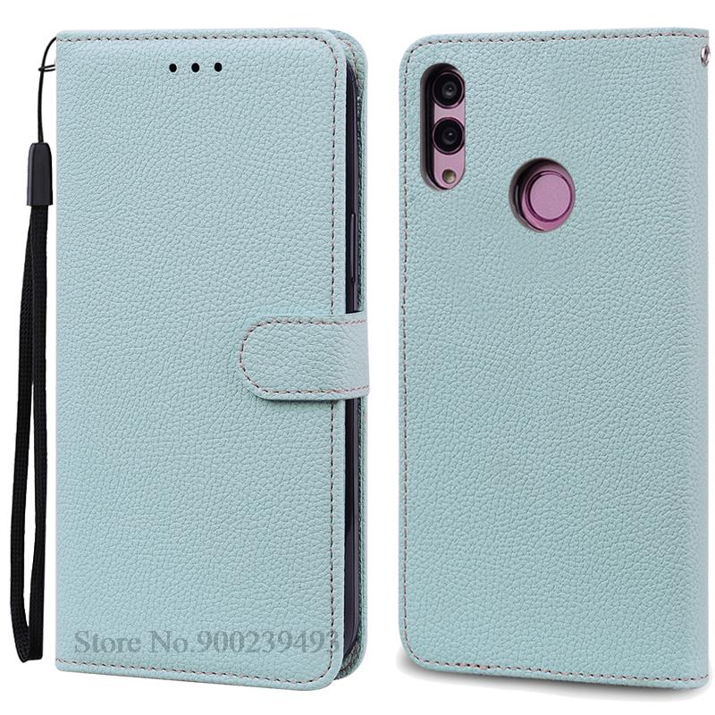 Für Huawei P Smart 2019 Fall POT-LX1 POT-LX3 Leder Brieftasche Flip Fall Für Huawei P Smart 2019 Fall Silikon Abdeckung Coque fundas P Smart 2019 POT-LX1 hellblaue