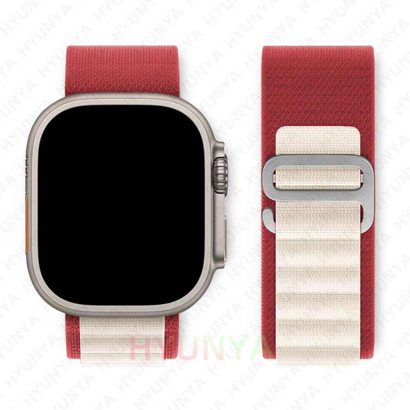 Alpines Armband für Apple Watch Armband Serie 10 9 8 7 SE Ultra 2 41mm 42mm 45mm 46mm 49mm 40mm 44mm IWatch Correa Armband 38-40-41 S10-42mm