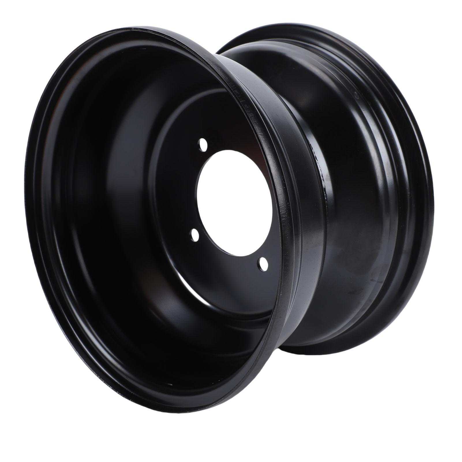19x7 8 8 Zoll ATV Vorderradfelge 4-Loch 19x7.00 8 Hochfeste Stahl-Radnabe Felge für Go-Kart, Quad, Dirtbike black